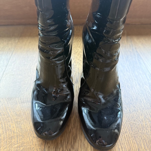 Gianvito rossi ankle boots black patent size 40 - Picture 1 of 5